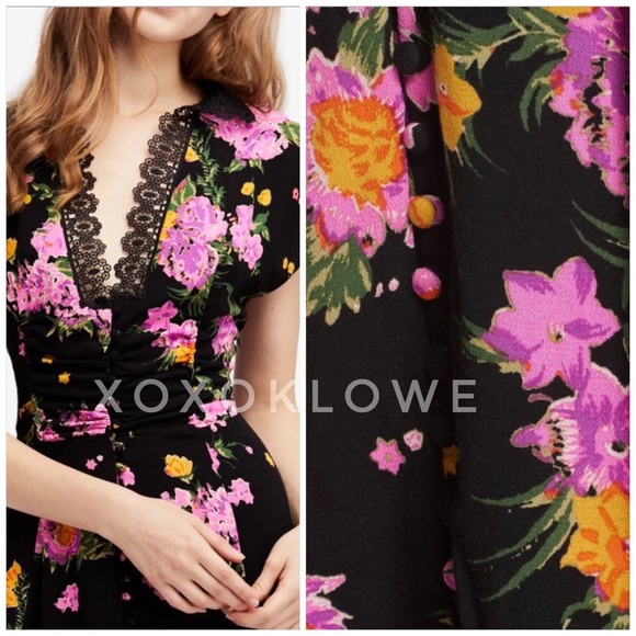 Free People Floral Dress NWT - Picture 4 of 9